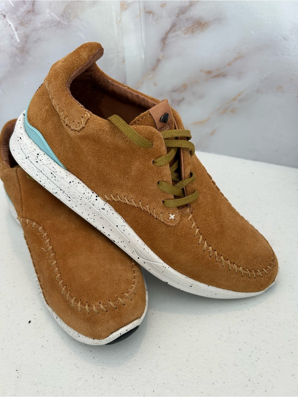Diamond Supply Co Trek Low Light Brown Suede Moccasin Men's Sneakers Size 7.5